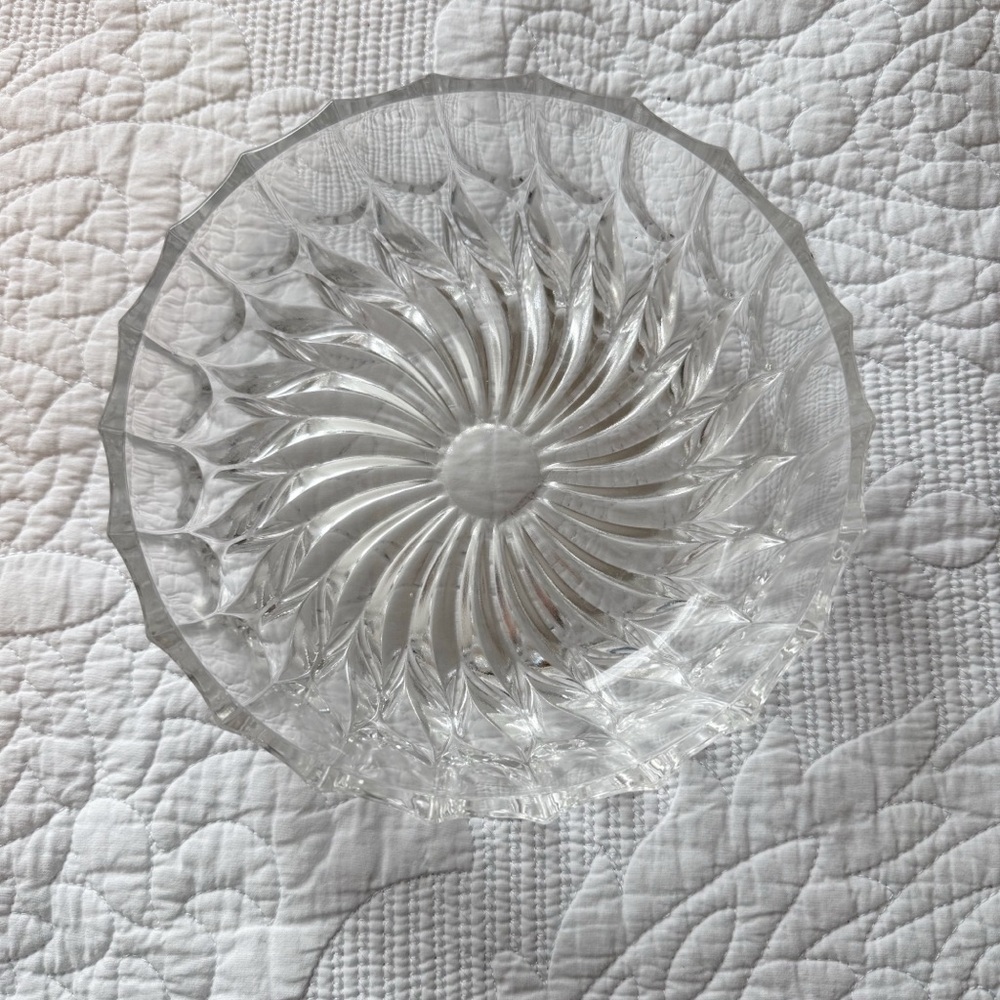 Elegant Clear Glass Bowl